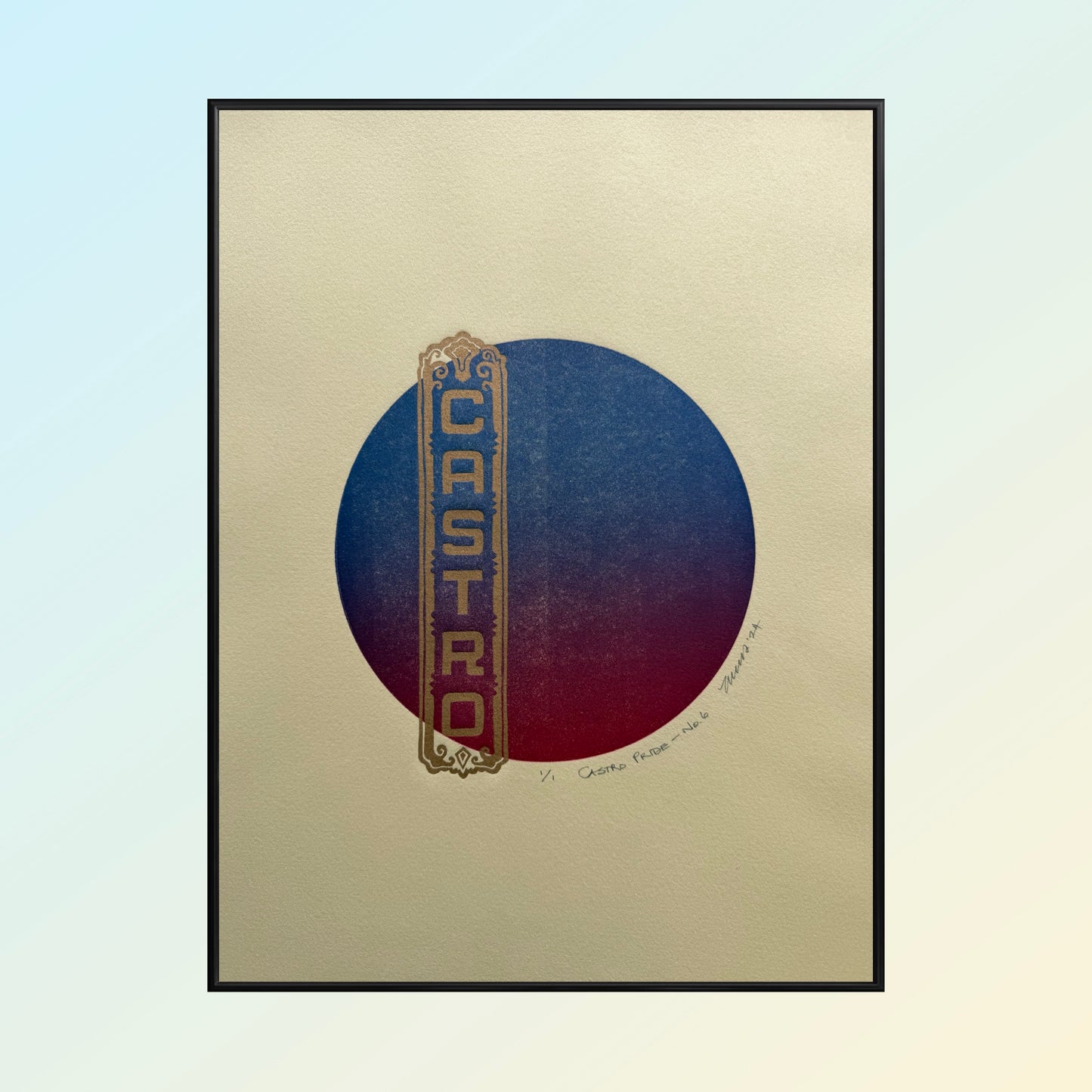 "Castro Pride - No. 6". 11x15 Art. Unmatted.