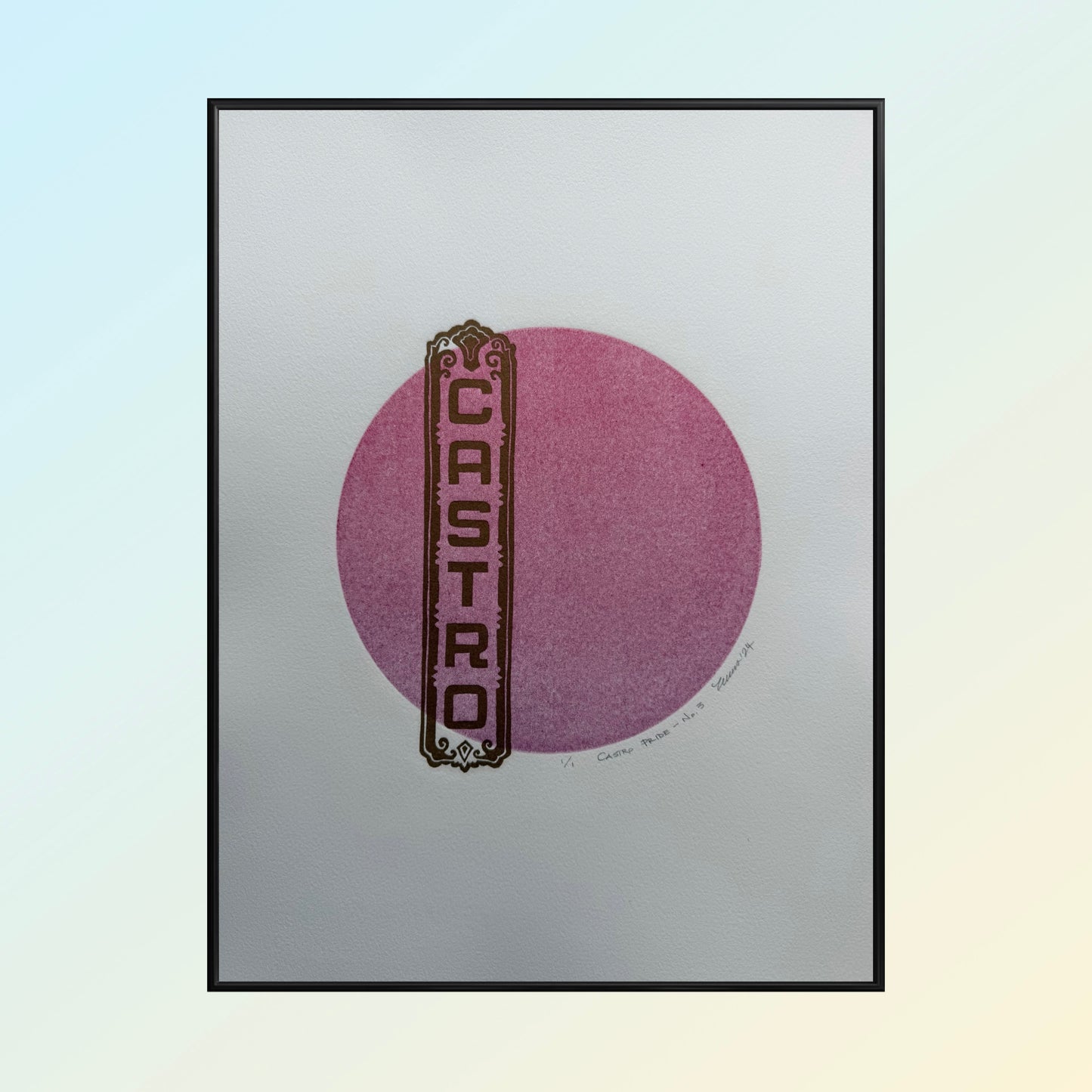 "Castro Pride - No. 3". 11x15 Art. Unmatted.