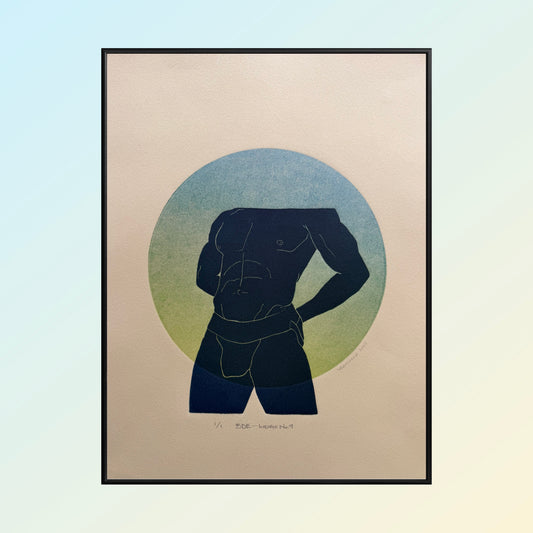 "BDE - Indigo No. 9". 11x15 Art. Unmatted.