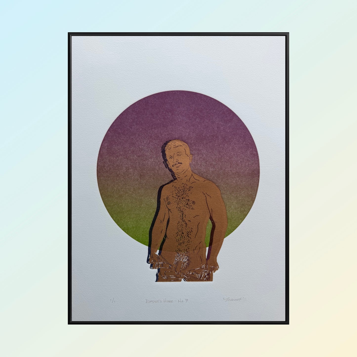 “Daddy’s Home - No. 7”. 11x15 Art. Unmatted.