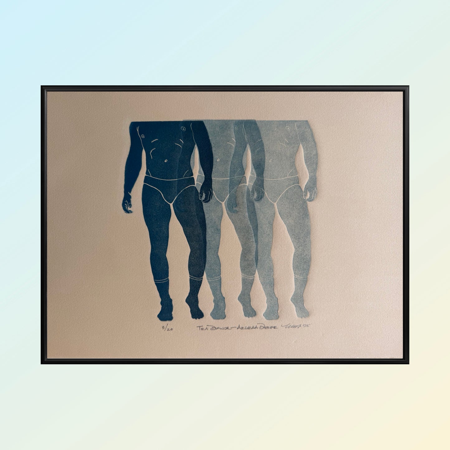 “Tea Dance - Aegean Desire”. 11x15 Art. Unmatted.