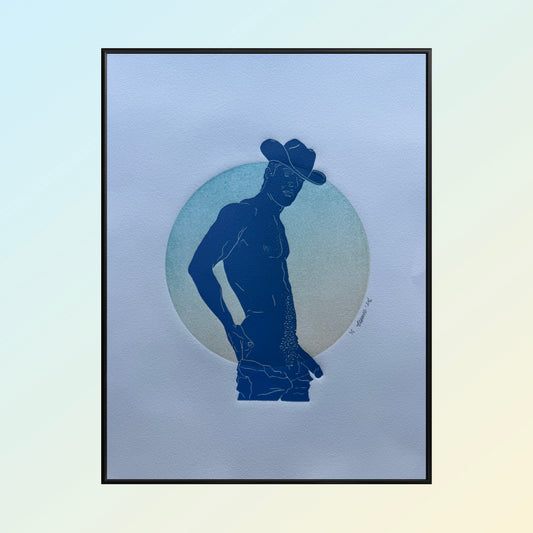 “Howdy”. 11x15 Art. Unmatted.