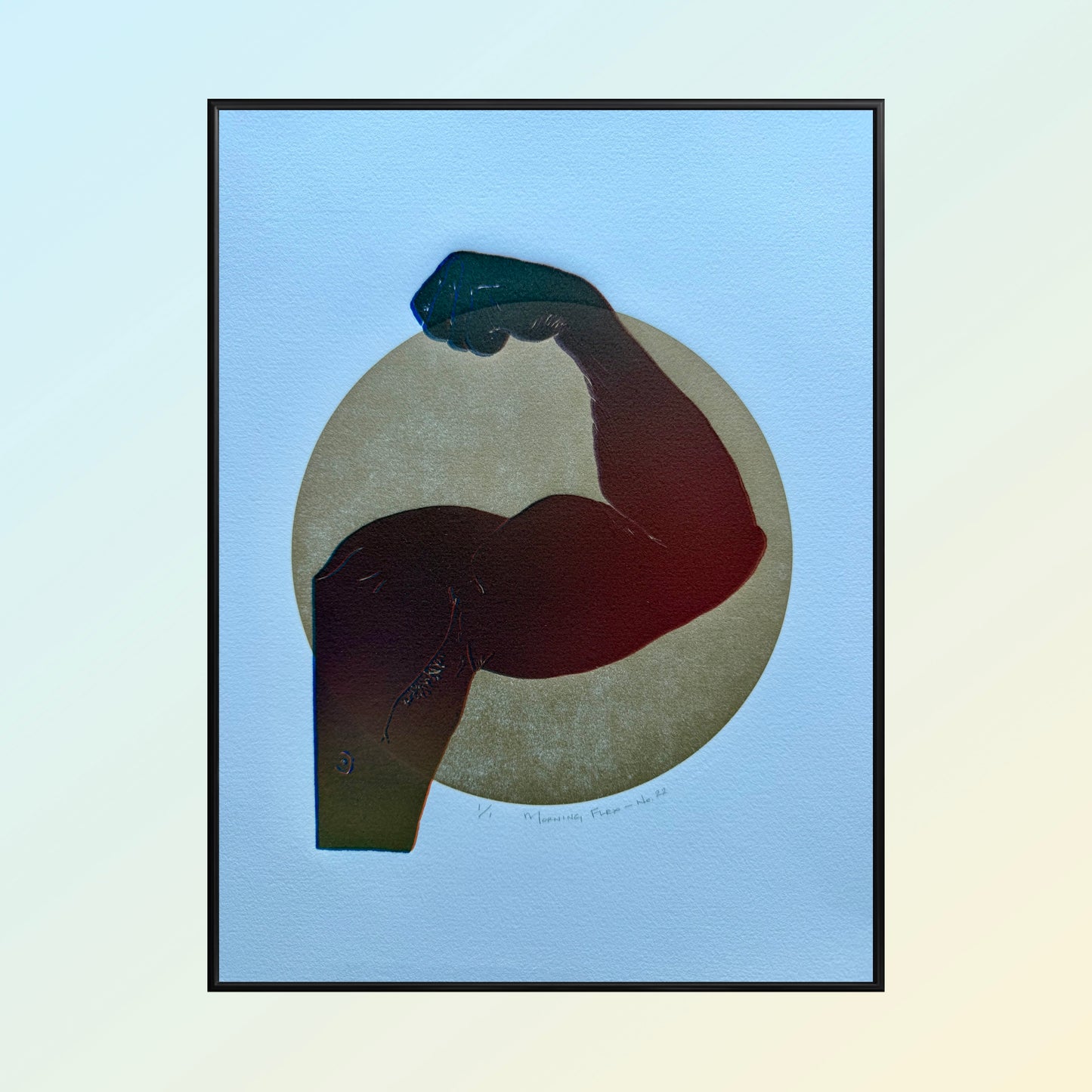 “Morning Flex - No. 22”. 11x15 Art. Unmatted.