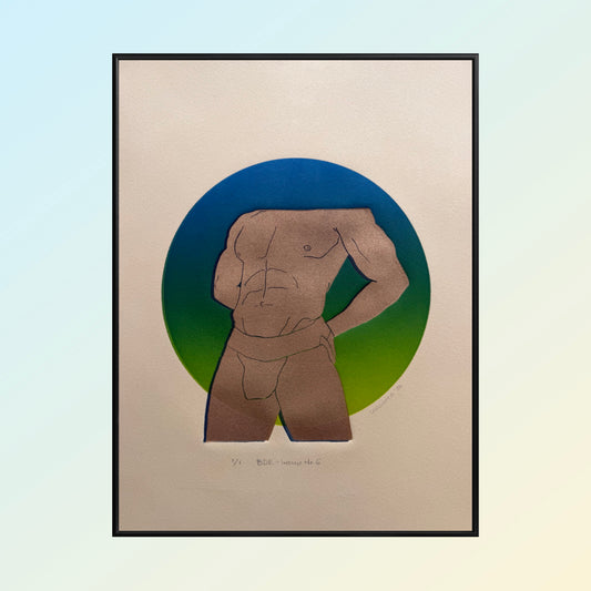 "BDE - Indigo No. 6". 11x15 Art. Unmatted.