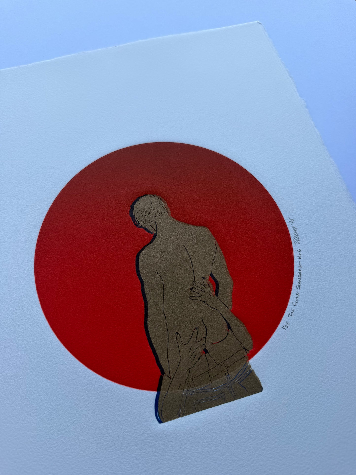 “The Gold Standard - No. 6”. 11x15 Art. Unmatted.