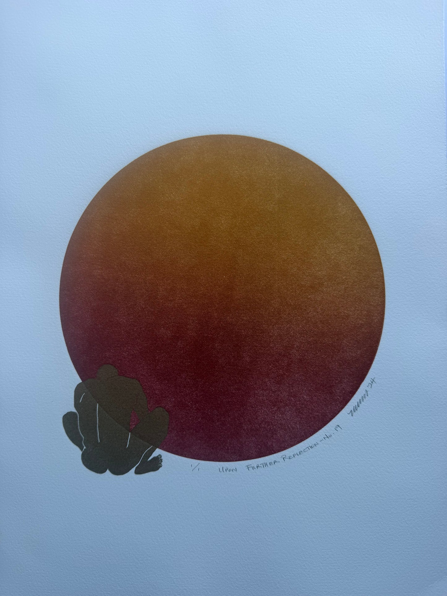 “Upon Further Reflection - No. 19”. 11x15 Art. Unmatted.