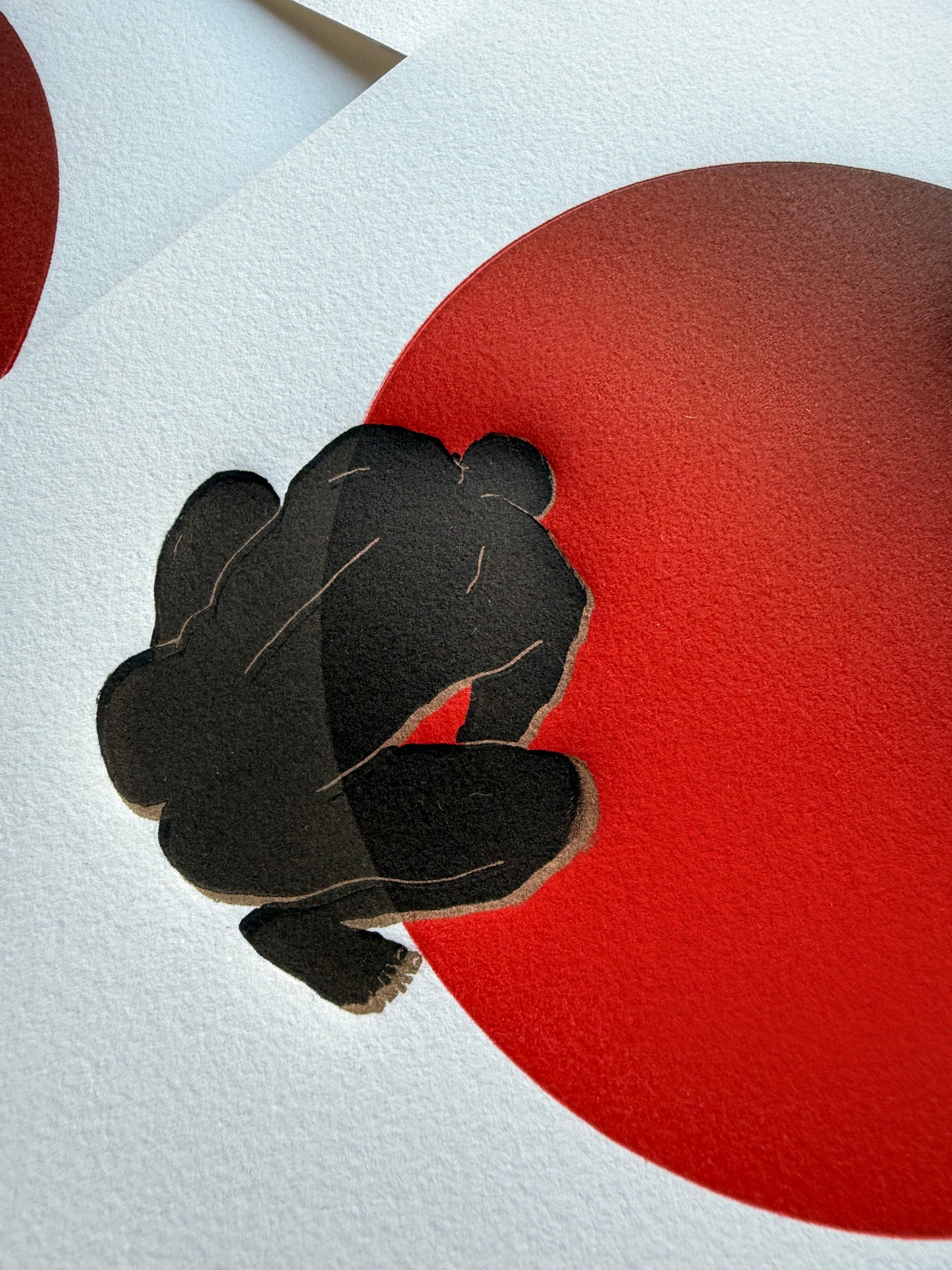 "Heat of Submission: Gold Rim". 8x10 Art. Unmatted