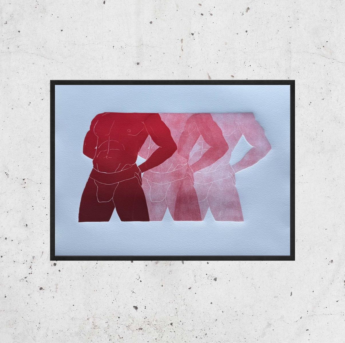 "Stretches of Desire - No. 1". 11x15 Art. Unmatted.