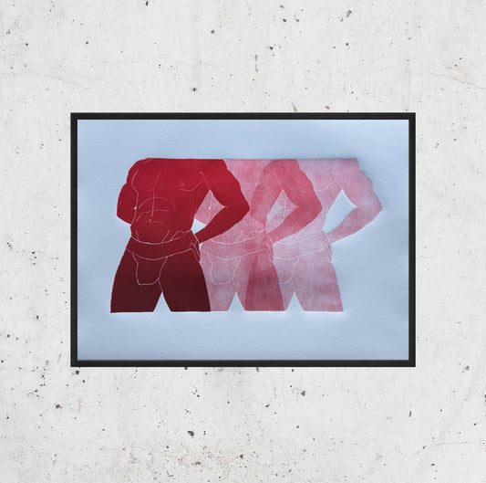 "Stretches of Desire - No. 1". 11x15 Art. Unmatted.