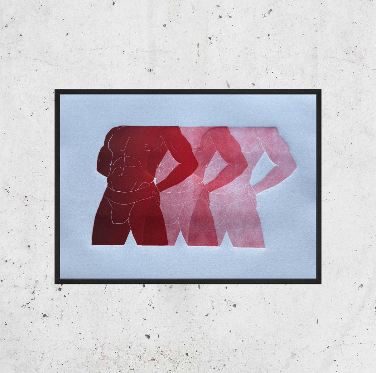 "Stretches of Desire - No. 2". 11x15 Art. Unmatted.