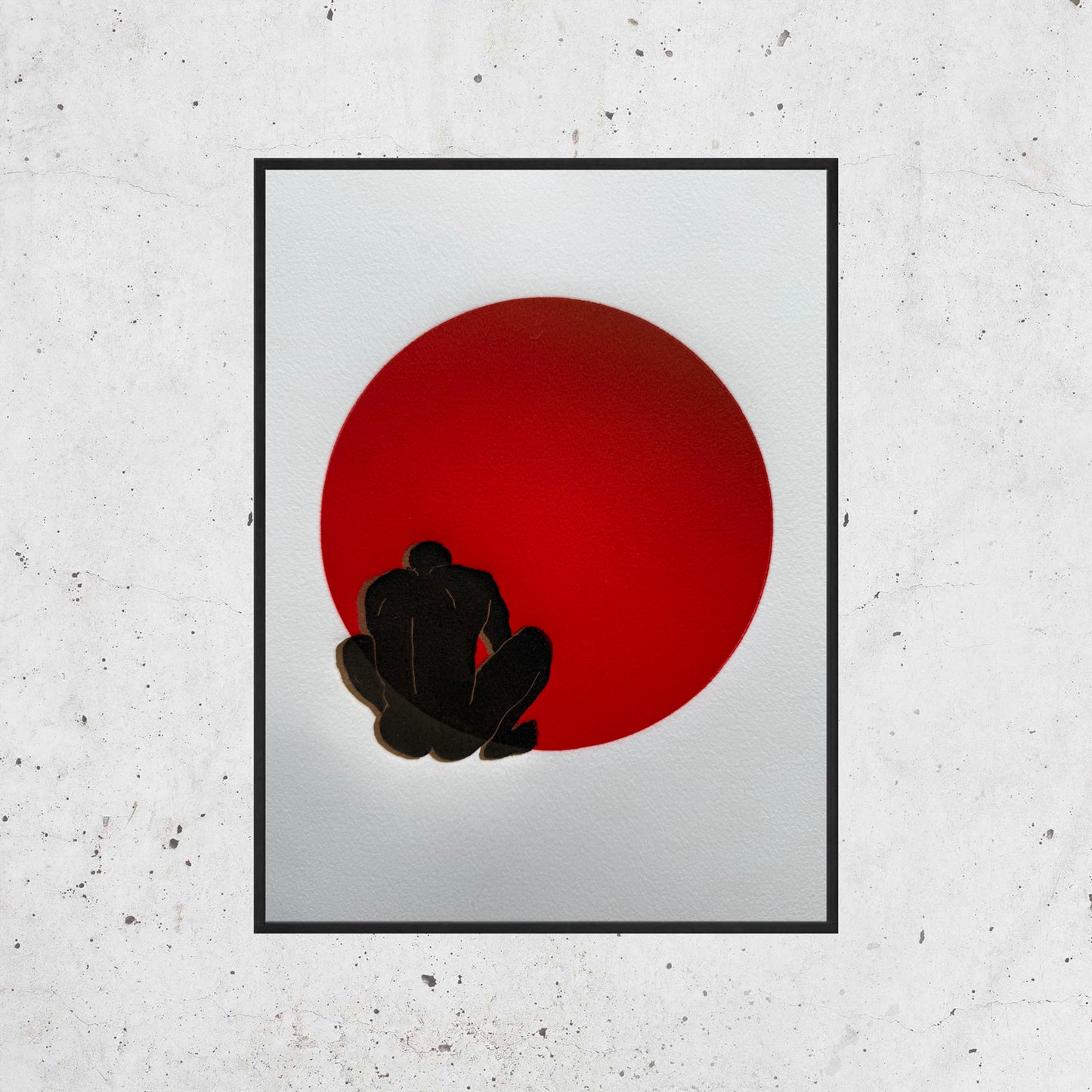 "Heat of Submission: Gold Rim". 8x10 Art. Unmatted