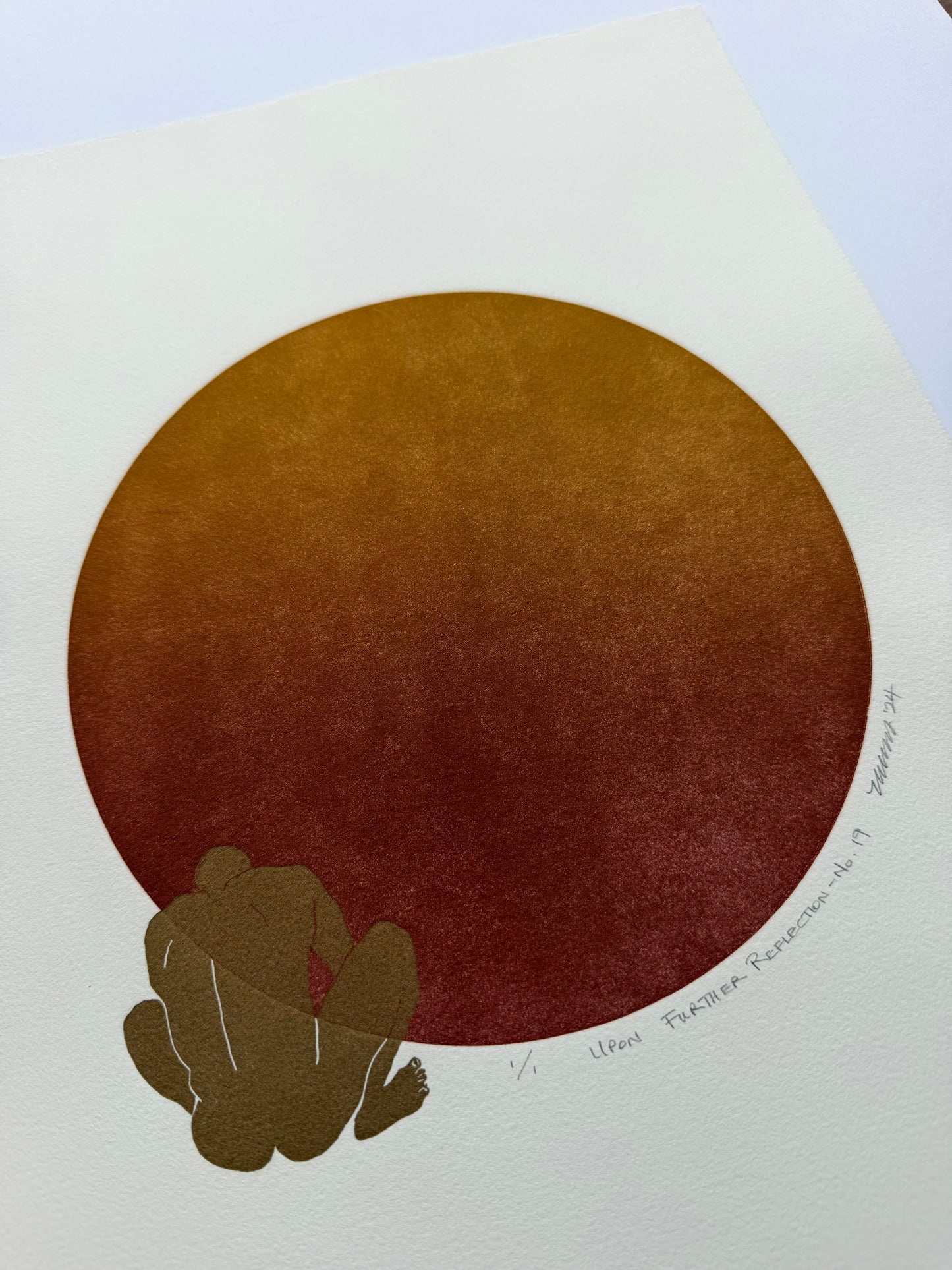 “Upon Further Reflection - No. 19”. 11x15 Art. Unmatted.