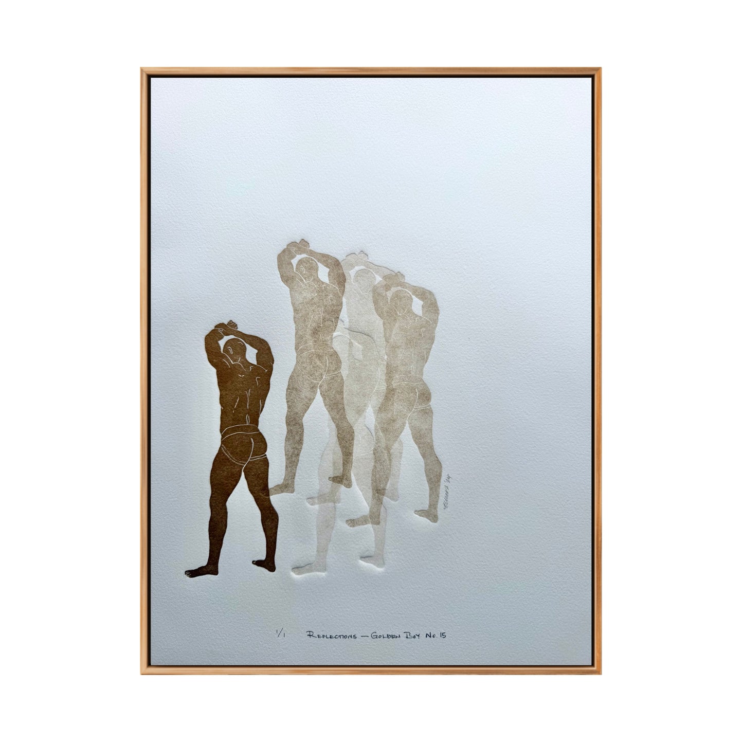 “Reflections - Golden Boy No. 15”. 11x15 Art. Unmatted.