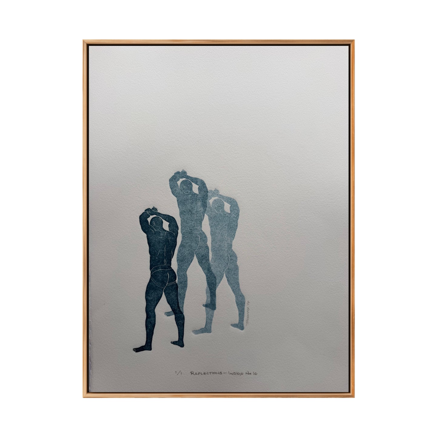 “Reflections - Indigo No. 10”. 11x15 Art. Unmatted.