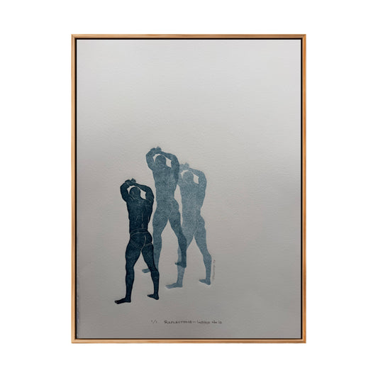 “Reflections - Indigo No. 10”. 11x15 Art. Unmatted.