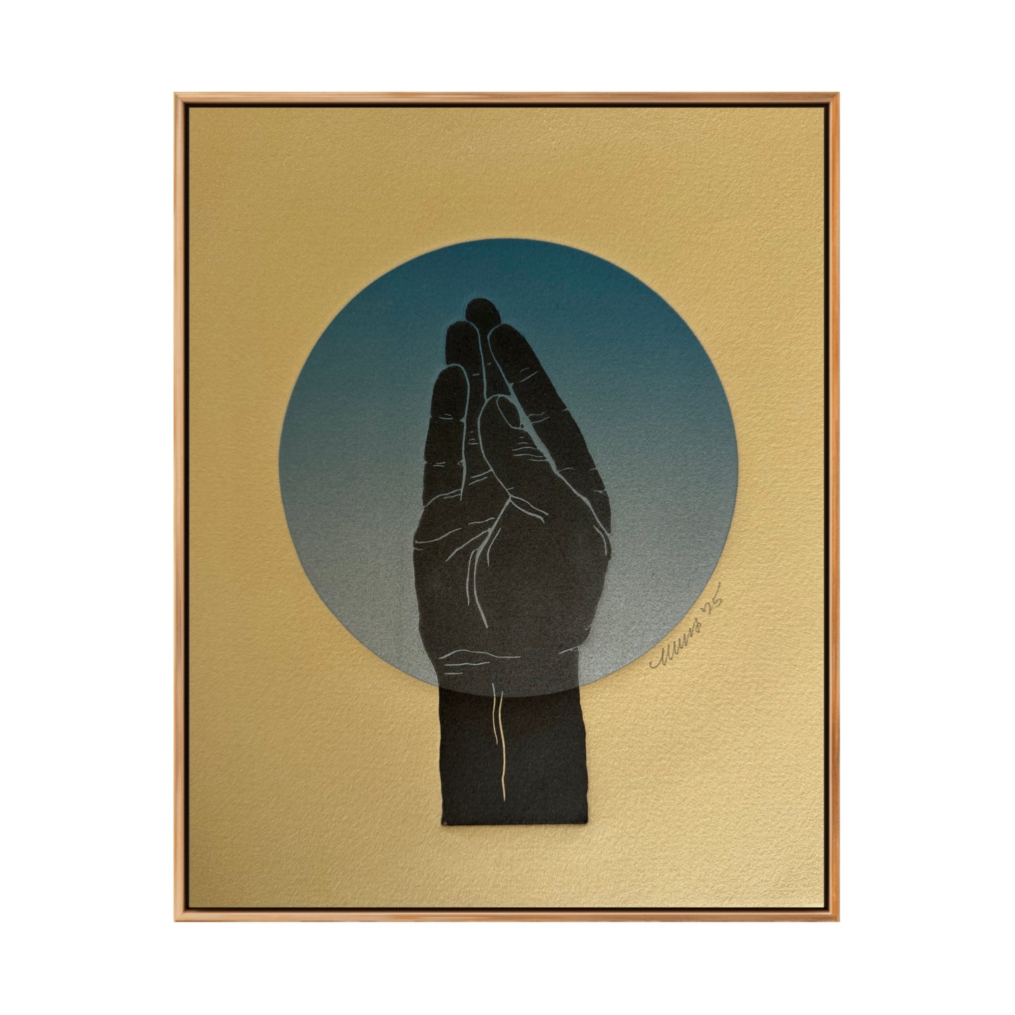 “Chef’s Kiss” on Tan Paper. 8x10 Art. Unmatted.