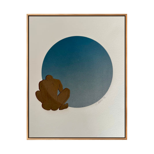 “Submission” on White Paper. 8x10 Art. Unmatted.