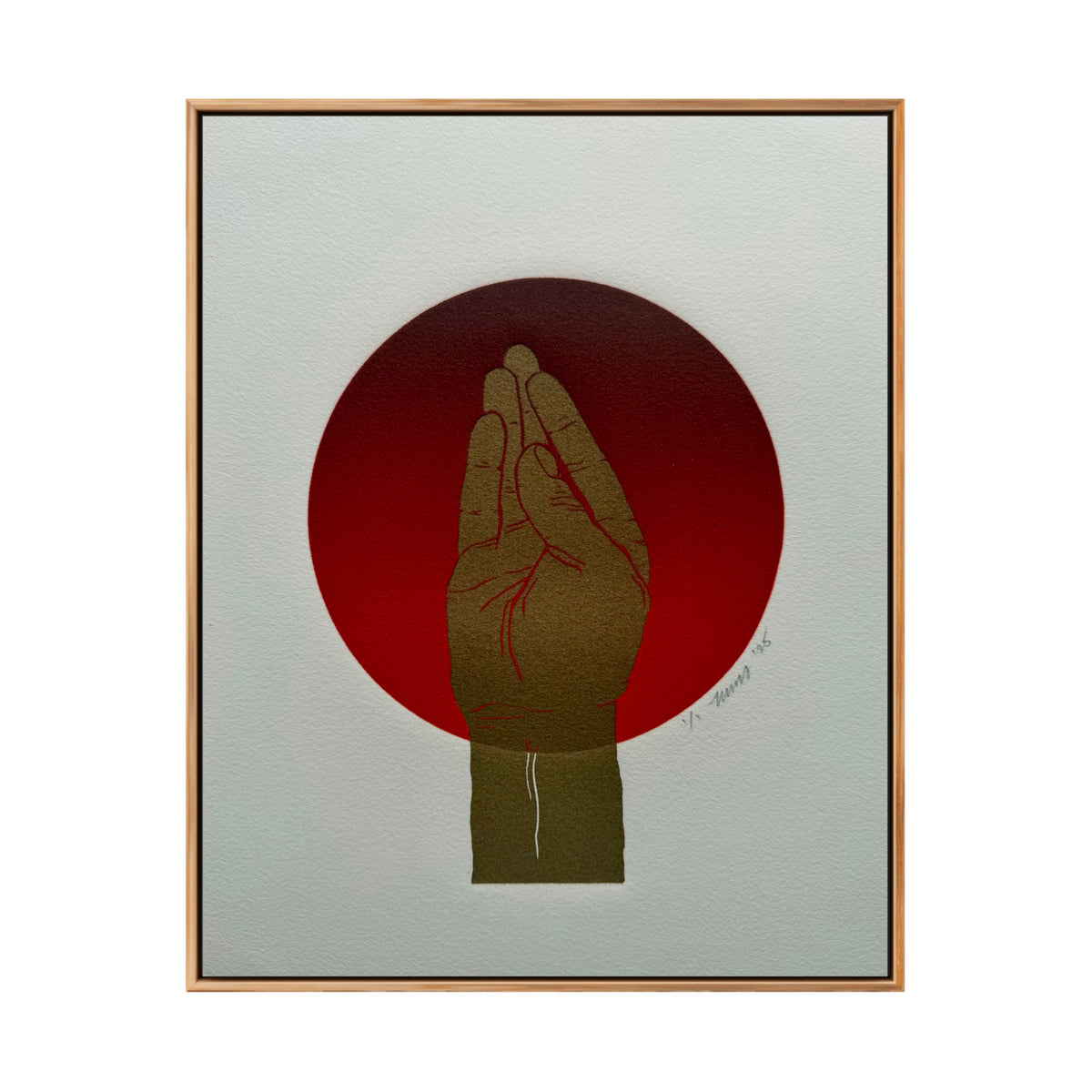 “Chef’s Kiss”. Gold Fist. 8x10 Art. Unmatted.
