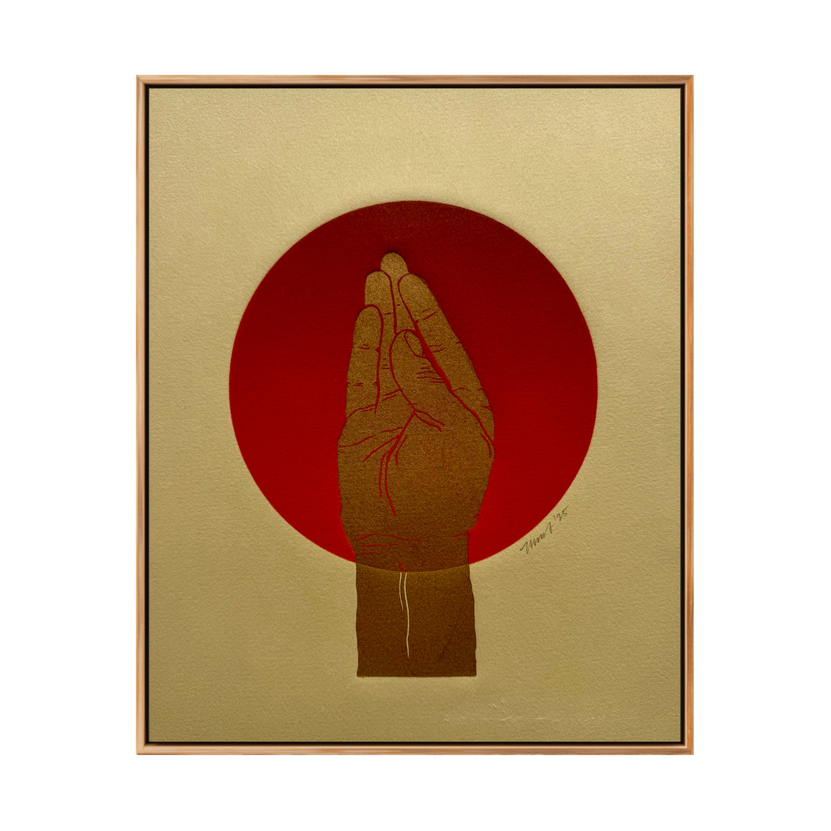 “Chef’s Kiss” on Tan Paper. 8x10 Art. Unmatted.