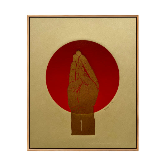 “Chef’s Kiss” on Tan Paper. 8x10 Art. Unmatted.